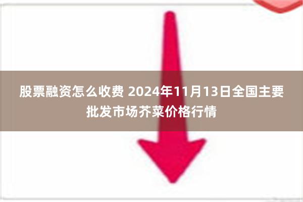 股票融资怎么收费 2024年11月13日全国主要批发市场芥菜价格行情